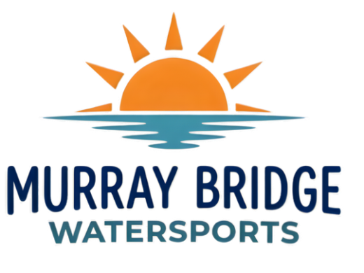 Murray Bridge Watersports logo with a sun and water design.